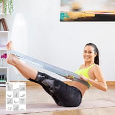 UNBRANDED Elastični fitnes trak za raztezanje z vodnikom za vadbo Stort InnovaGoods 