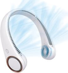Netscroll Prenosni ventilator, prenosni ventilator za vrat, prenosni hladilnik zraka, nastavljivo hlajenje, prostoročna uporaba, usb polnjenje, tiho delovanje, NeckFan