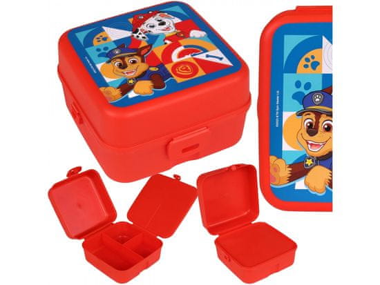 Nickelodeon Psi Patrol Rdeč lunchbox s predelki, škatla za malico