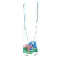 Aga4Kids Otroška gugalnica z ograjico Zelena/Modra