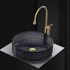 REA Cristal Black umivalnik za pult