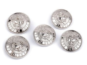 Kovinski gumb velikosti 32"; 40" - (40&quot;) nikelj (50 kosov)