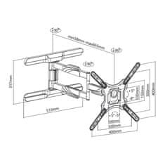 Stell SHO 7610 SLIM EXTENSIVE TV HOLDER