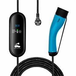 Akyga Napajalni kabel za električna vozila tip 2, LCD zaslon, krmilna omarica, 1-fazni 16A 3,8kW, dolžina 5m
