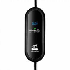 Akyga Napajalni kabel za električna vozila tip 2, LCD zaslon, krmilna omarica, 1-fazni 16A 3,8kW, dolžina 5m