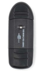 Nedis bralnik pomnilniških kartic / MMC / SD / SDHC / USB 2.0 / črna