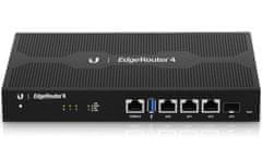 Ubiquiti EdgeRouter 4 - 3x vrata Gbit RJ45, 1x vrata SFP, 4-jedrni procesor 1 GHz, 1 GB DDR3 RAM