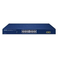 Planet GS-2210-16T2S WEBsmart stikalo L2, 16x1Gb, 2x1Gb SFP, QoS