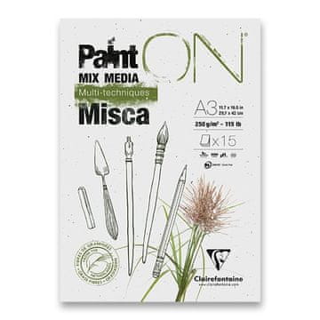 Clairefontaine Paint'ON Misca blazinica - A3, 15 listov, 250 g