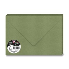Clairefontaine Barvna kuverta, A5, limetna, 20 kosov - temno zelena