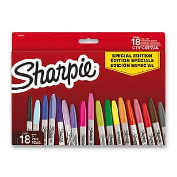 Sharpie Permanentni marker SE Red - komplet 18 barv