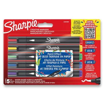 Sharpie Akrilni marker Bullet - komplet 5 barv