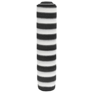 shumee Zaščitna mreža antracit in bela 1.2x25 m HDPE 75 g/m²
