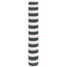shumee Zaščitna mreža zelena in bela 1x25 m HDPE 75 g/m²