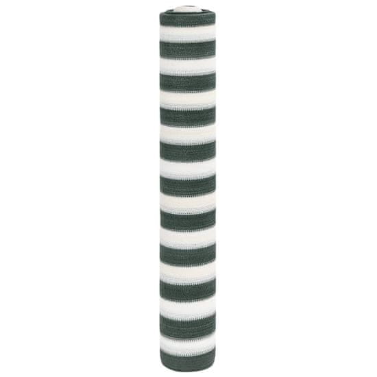 shumee Zaščitna mreža zelena in bela 1x25 m HDPE 75 g/m²