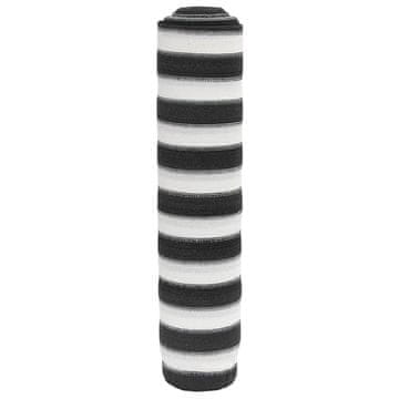 Vidaxl Zaščitna mreža antracit in bela 1,5x10 m HDPE 150 g/m²