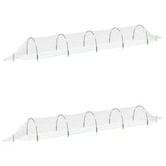 Vidaxl vidaXL Vrtni mrežasti tuneli, 2 kosa, 1,5 x 5 m, steklena vlakna in PP
