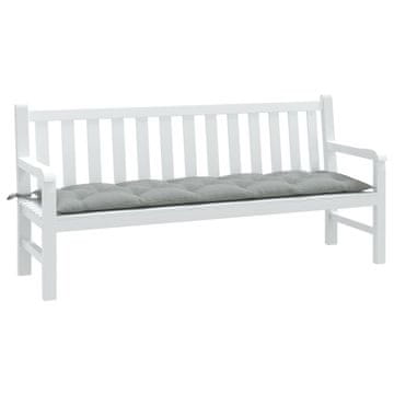 Vidaxl vidaXL Blazina za vrtno klop svetlo siva melanž 180x50x7 cm