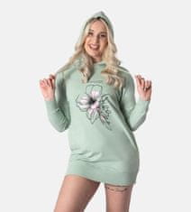 LEAFLETIC Ženski Hoodie Leafletic - Kapuca z Jersey Podlogo, Super Udobna, za Zunaj, L