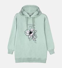 LEAFLETIC Ženski Hoodie Leafletic - Kapuca z Jersey Podlogo, Super Udobna, za Zunaj, L
