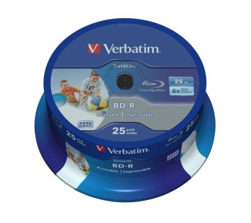 Verbatim BD-R SL(25 pakiranj)Spindl/6x/25GB/izpisljiv