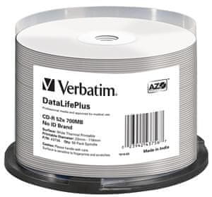 Verbatim CD-R(50-vrstični paket)/52x/700MB/ThermoPrint/NoID
