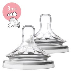 Philips Avent Dojenček Natural Variable Flow 3m+, 2 kosa
