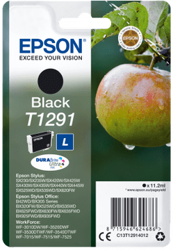 Epson črno črnilo T1291 DURABrite Ultra v enem pakiranju