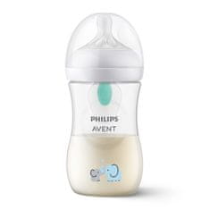 Philips Avent Natural Response steklenička z ventilom AirFree 260 ml, 1m+, slonova