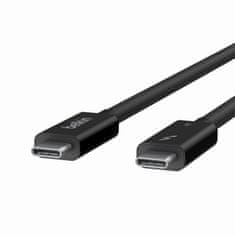 Belkin Belkin INZ002bt2MBK 2 m Thunderbolt 4 kabel, 40 Gbit/s, črn, 100 W USB Power Delivery, moški priključek