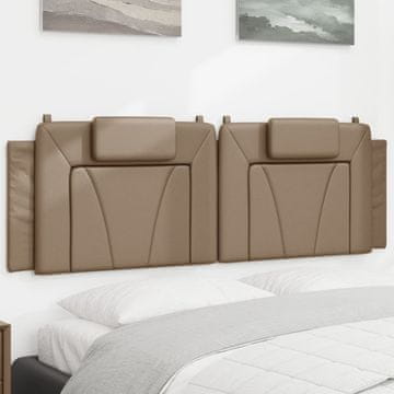 shumee Vzglavna stranica kapučino 160 cm umetno usnje