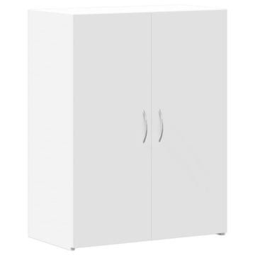 Vidaxl Arhivska omara bela 60x32x77,5 cm inženirski les