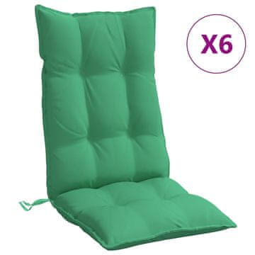 Vidaxl Blazine za stole 6 kosov zelena oxford tkanina