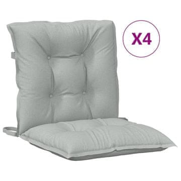 Vidaxl Blazina za stol 4 kosi melanž svetlo siva 100x50x7 cm blago