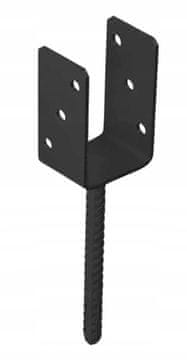 DOMAX Sidro za podnožje stebra črne barve 91x120x60mm