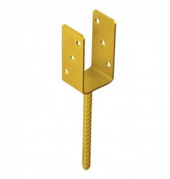DOMAX Sidro za podnožje stebra 71x120x60mm zlato