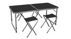 Aga Kamping zložljiv set Črn