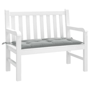 Vidaxl vidaXL Blazina za vrtno klop svetlo siva melanž 100x50x7 cm
