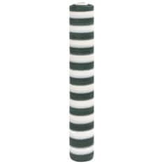 shumee Zaščitna mreža zelena in bela 1.8x50 m HDPE 75 g/m²