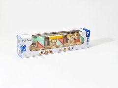 Teddies Vlak za vleko lesa 21 kosov 12m+