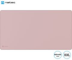 Natec Colors XXL podloga za miško, 800x400 mm, roza