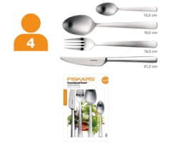 Fiskars Komplet jedilnega pribora 16 kosov, mat zaključek