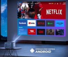 Byintek Sky X25 prenosni LED projektor, Android, WiFi, Bluetooth