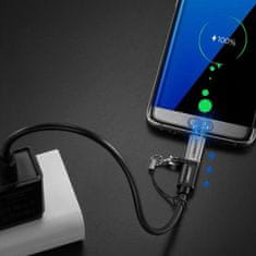 Ugreen US282 adapter USB-C / micro USB, siva