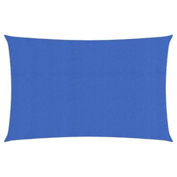 shumee Senčno jadro 160 g/m² pravokotno modro 4x7 m HDPE