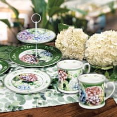 Brandani Servirno stojalo, etažer 2-nadstropno Flora h23cm / porcelan
