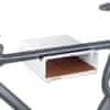 S-Rack M stenski nosilec za kolo, 30 cm, bel/oreh