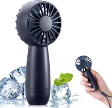VYZIO® Prenosni ventilator, Mini ventilator, USB polnjenje | HANDCOLIO