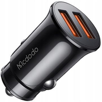 Mcdodo MCDODO MOČAN HITRI POLNILEC ZA TELEFON MAJHEN 2X USB 2.4A 12W