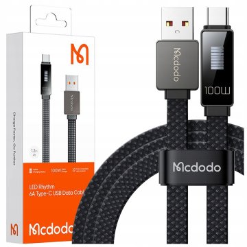 Mcdodo MCDODO USB-C HITRI POLNILNI KABEL ZA SAMSUNG XIAOMI TIPA C 6A 100W 1M VODIL